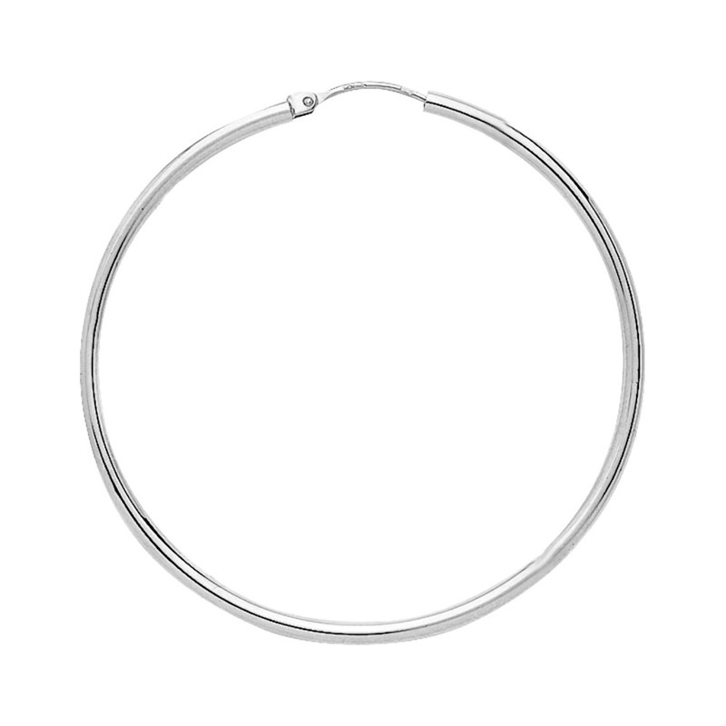 Créoles lisses Femme - Or 18 Carats - Diamètre 45mm