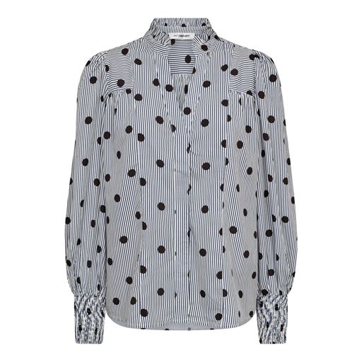 Co'Couture DidiCC Dot Petra Skjorte, Whiteblack, S