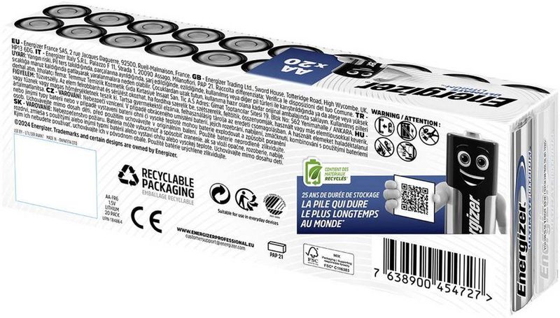 Energizer Ultimate Lithium - Wegwerpbatterij AA Mignon - 20 stuks