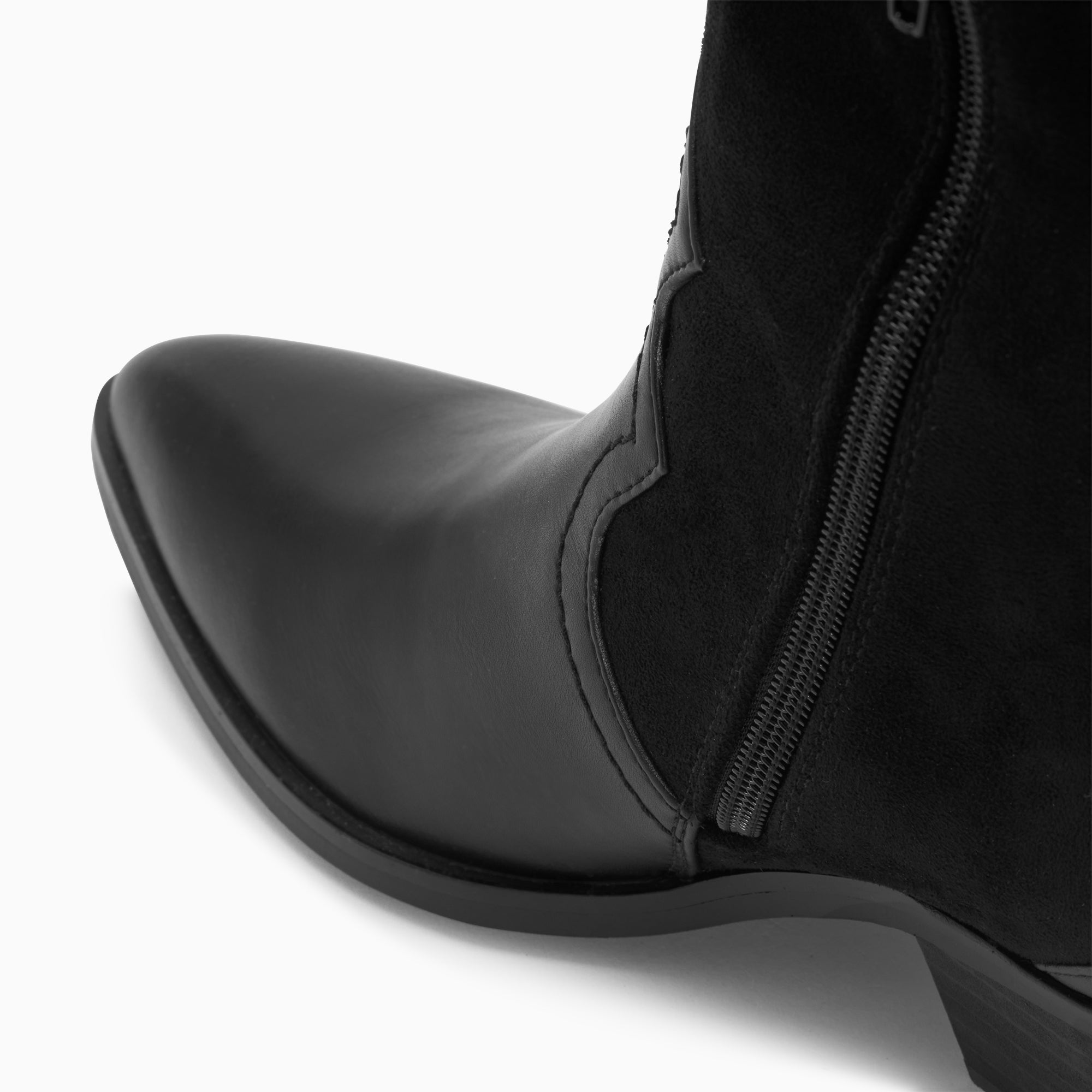 Bottes, Cuissardes-Bottes santiags Joe bi-matière noires