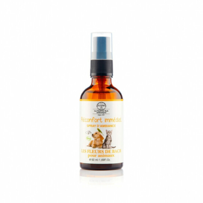 Spray d'ambiance Fleur de Bach pour Animaux Réconfort Immédiat