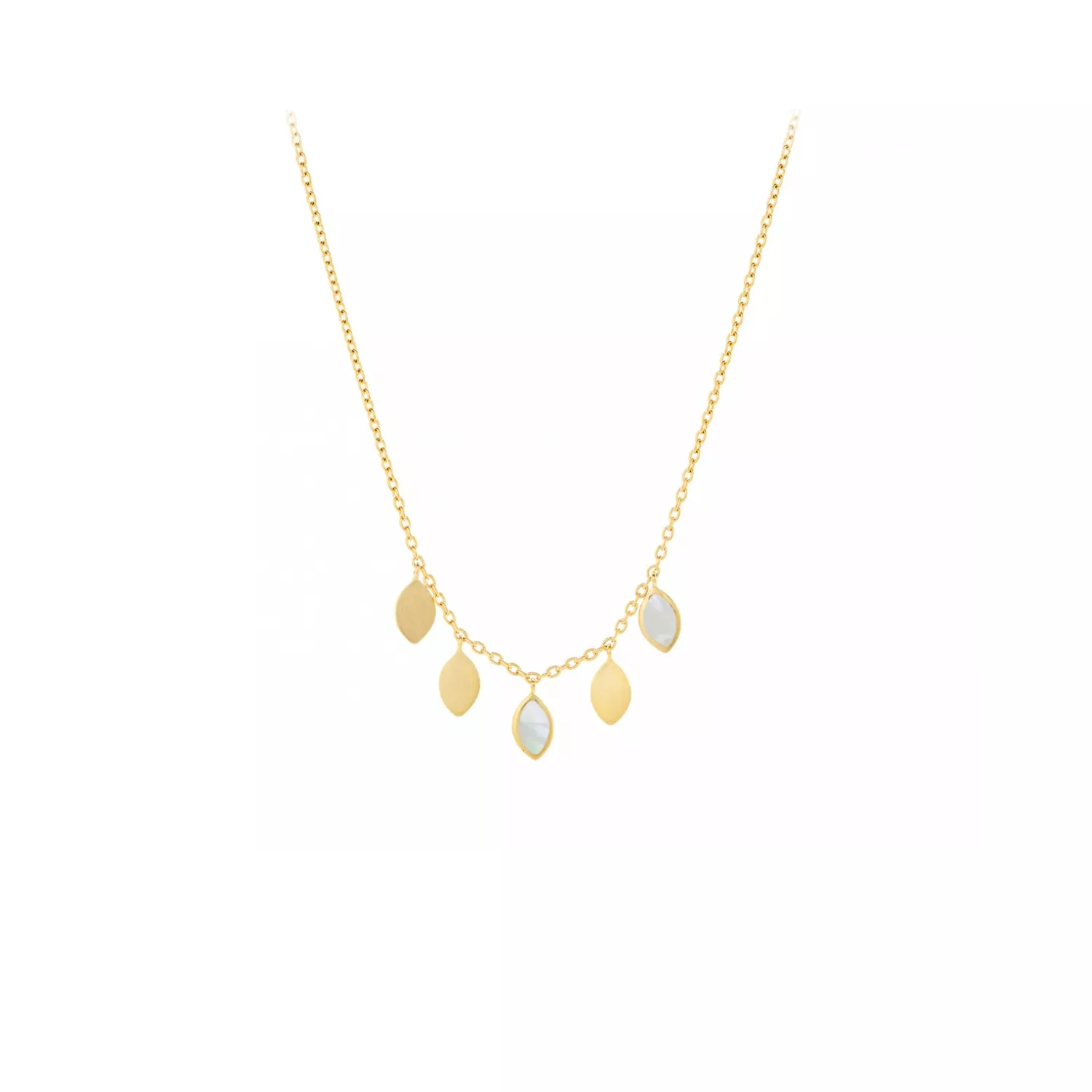 Pernille Corydon Flake Halskæde 18 kt. Forgyldt Sølv n-389-gp