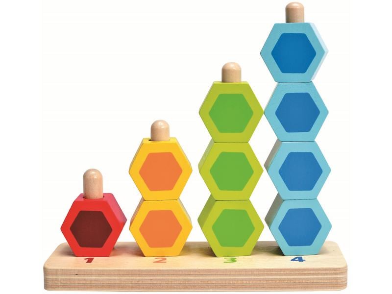 Hape Zähl- und Steckspiel Lernspielzeug aus Holz