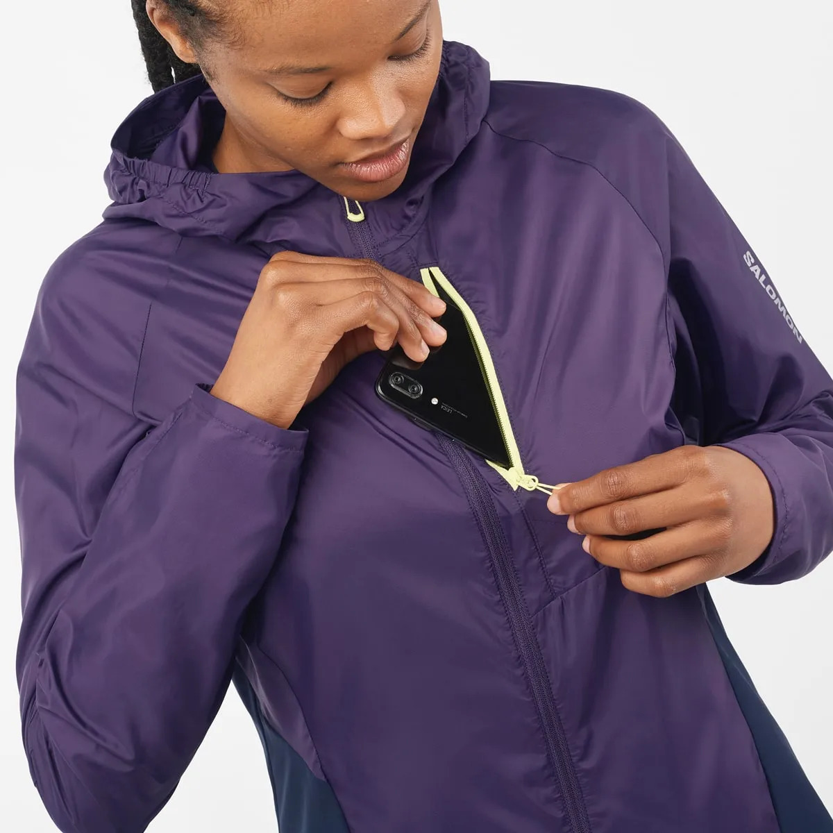 Salomon Women's Bonatti Cross Wind Nightshade/Deep Black