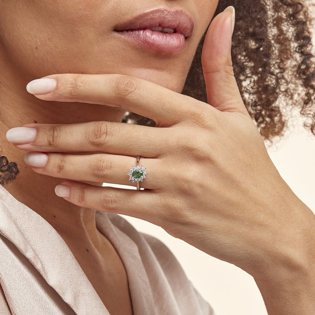 Bague Perez Argent Blanc Oxyde De Zirconium