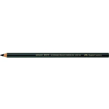 Faber-Castell Kohlestift PITT fettfrei, schwarz soft