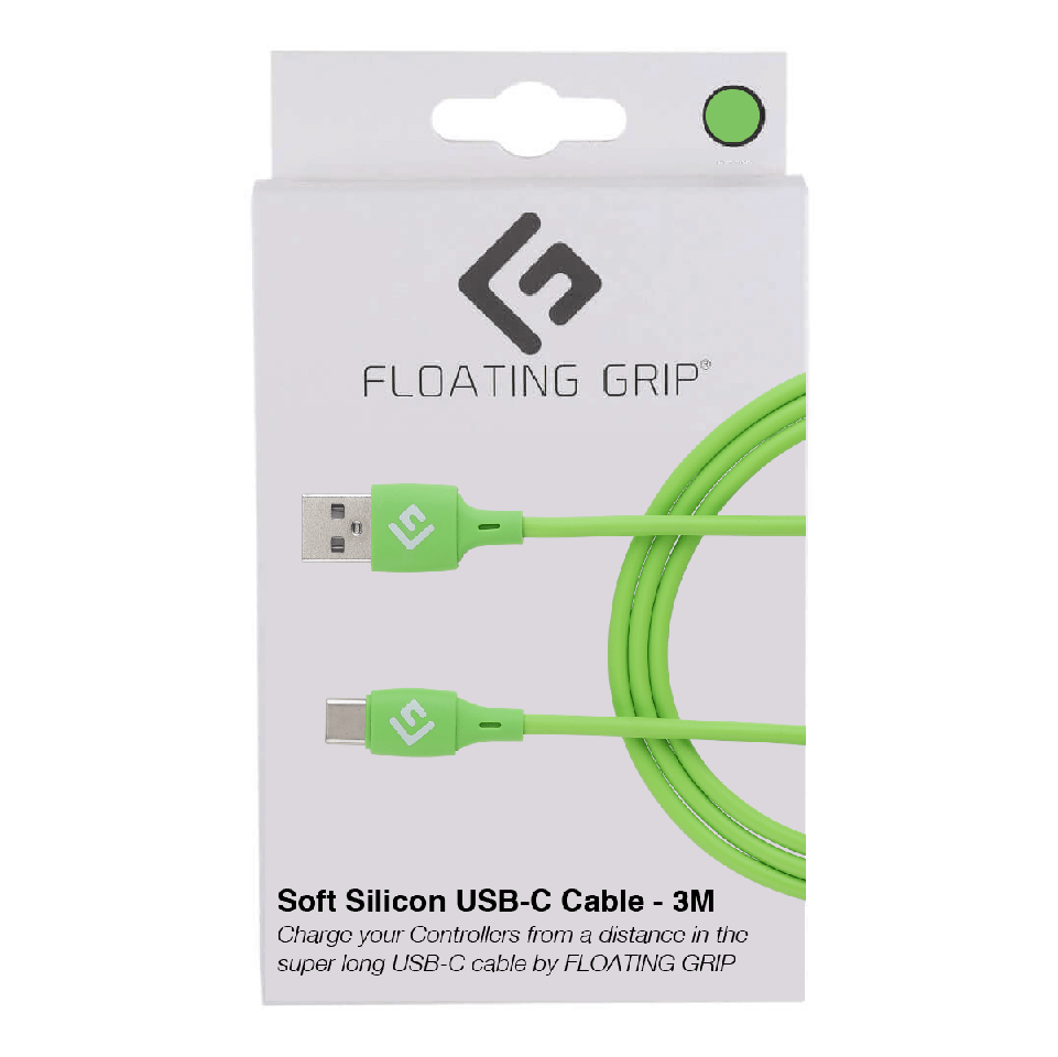 Floating Grip 3M Silicone USB-C Cable (Green)