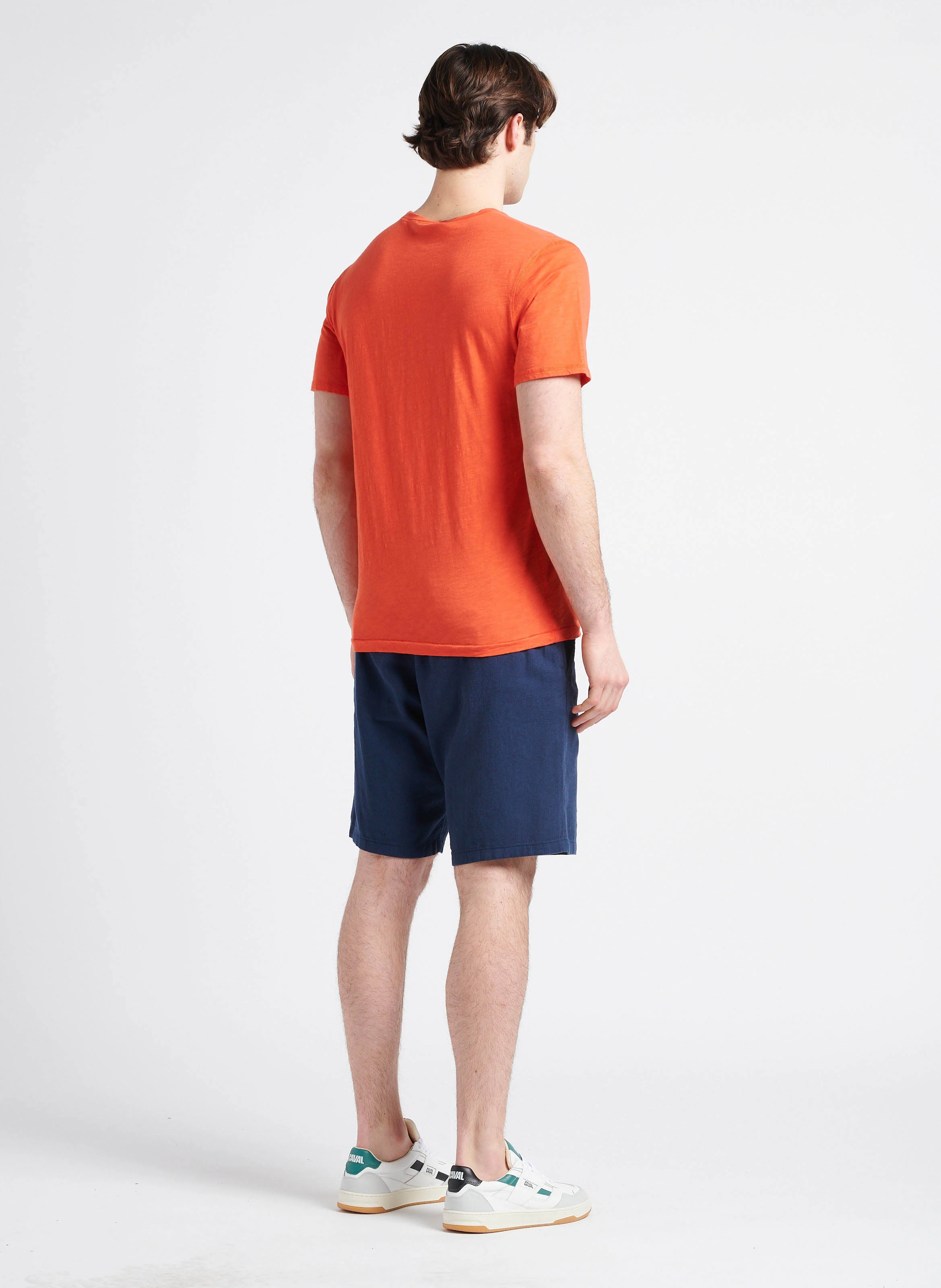 Short regular-fit en coton bio mélangé | Bleu