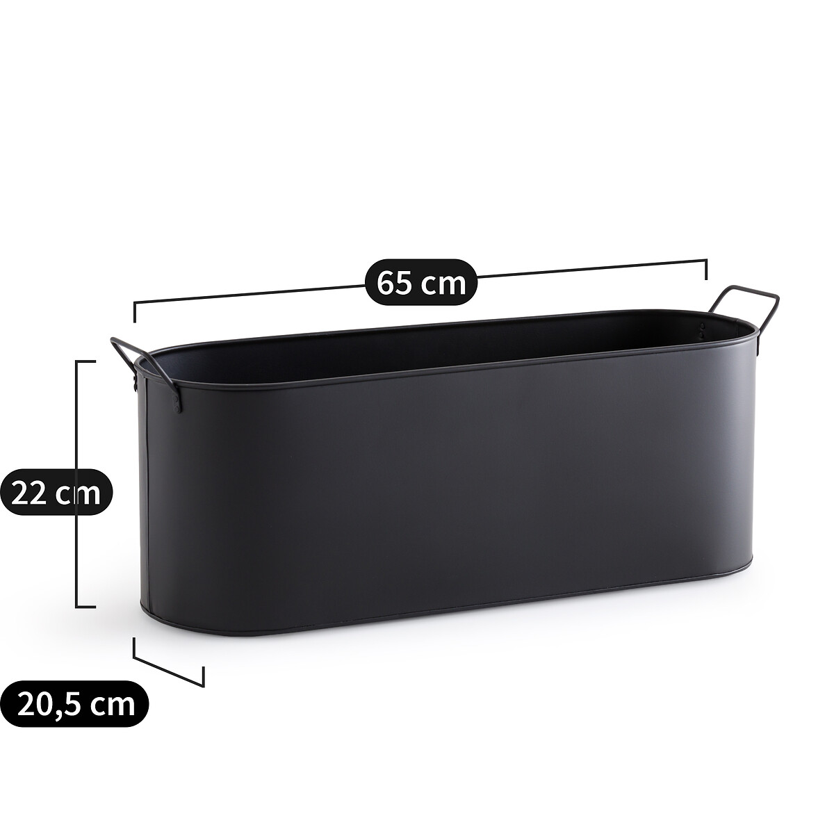LA REDOUTE INTERIEURS<br>Vaso / floreira de metal, Anaïa