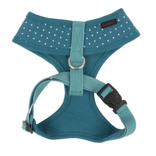 Coleira peitoral macia Dotty II para cães, azul