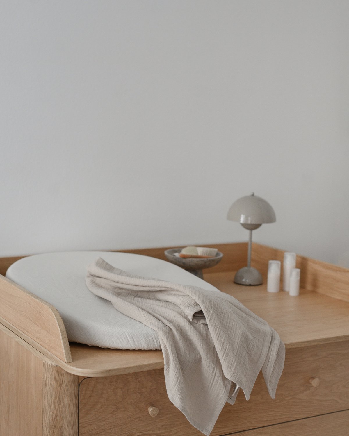 Oval Stellematte med trekk – 70×50 – Øk. Bomull
