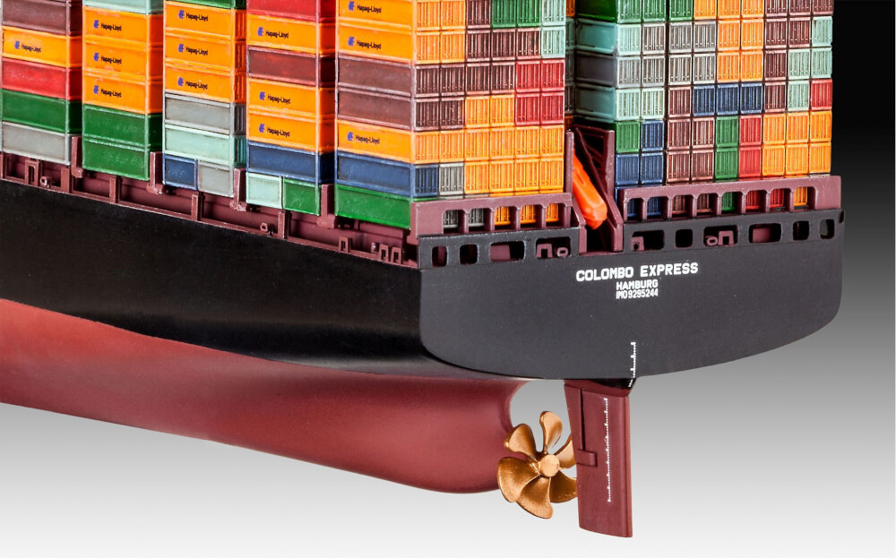 REVELL 05152 Modellbausatz Container Ship COLOMBO EXPRES 1:700, ab 12 Jahre