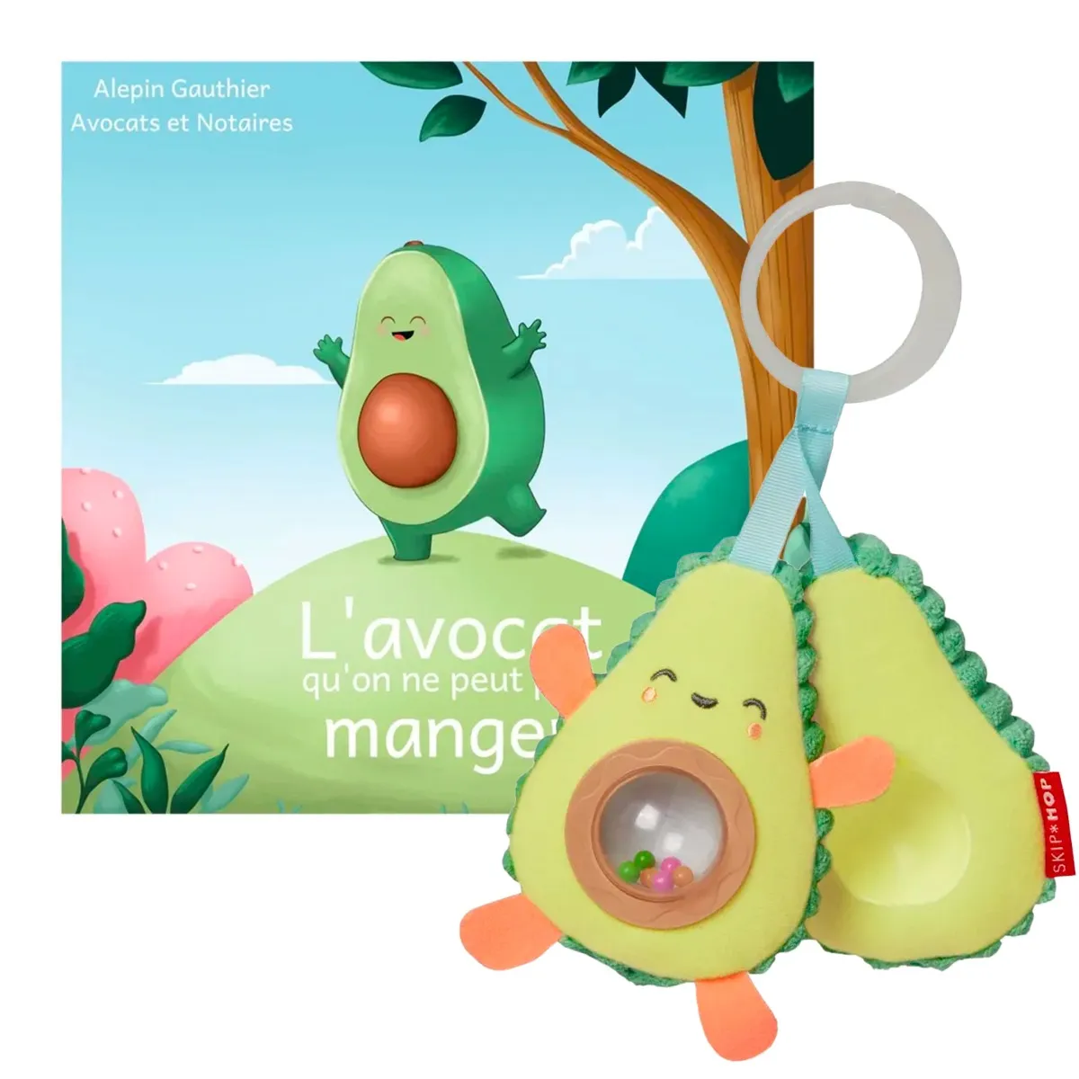 Skip Hop Livre L'Avocat qu'on ne peut pas Manger + Jouet Poussette
