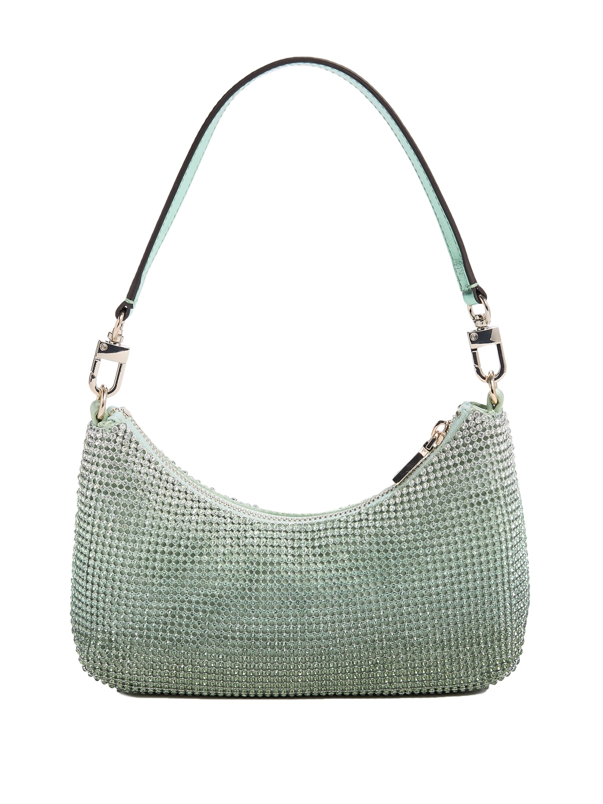Bolsa de ombro mini Zalina Ombré com strass