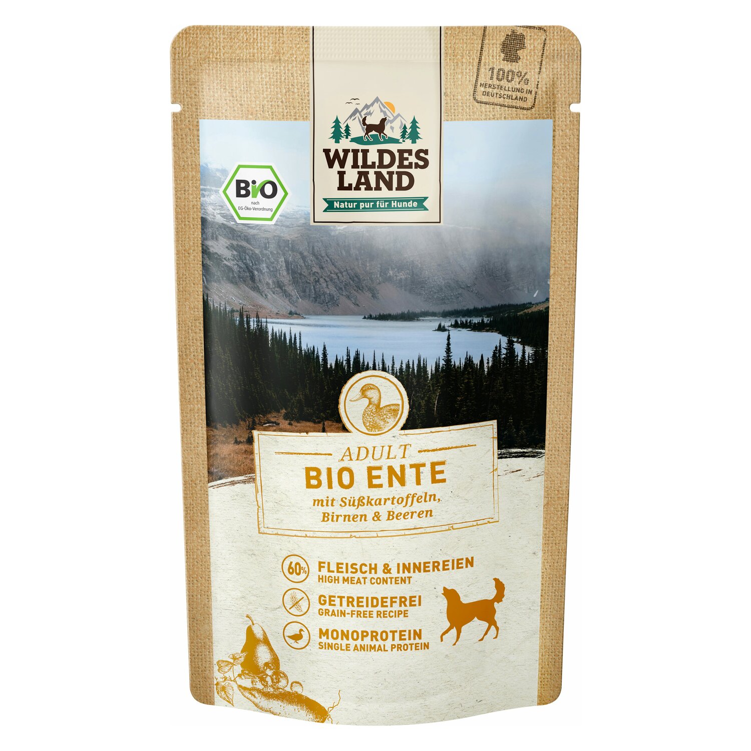 WILDES LAND Nassfutter Bio Adult - Rind