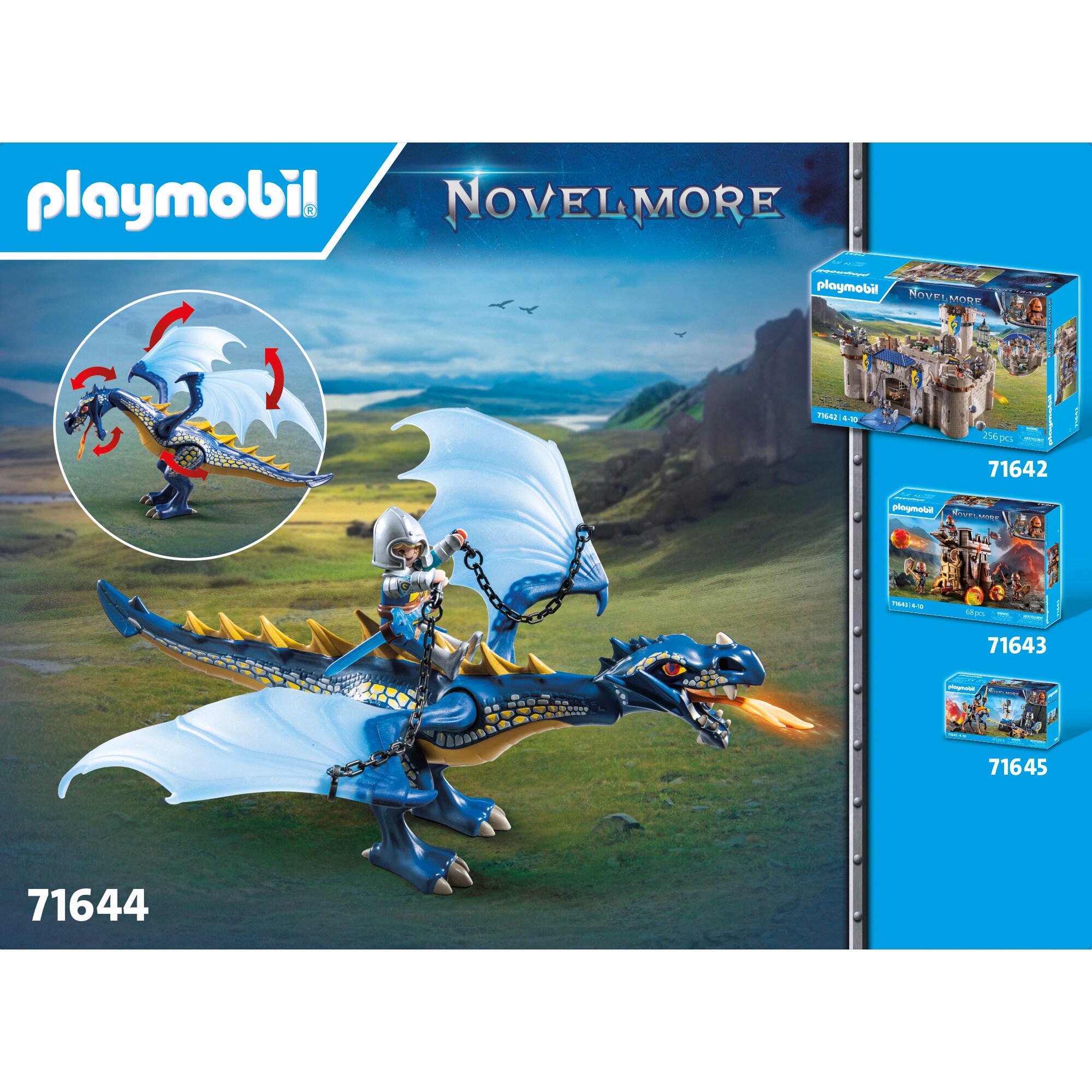 PLAYMOBIL Konstruktionsspielzeug Novelmore Drache im Gefecht