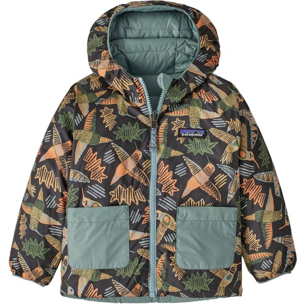 Doudoune ski PATAGONIA BABY REVERSIBLE DOWN SWEATER HOODY ALLEN'S PARTY: INK BLACK