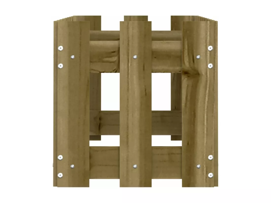 Jardinière bac lit surélevé bois marron 100 x 30 x 30 cm 02_0039819