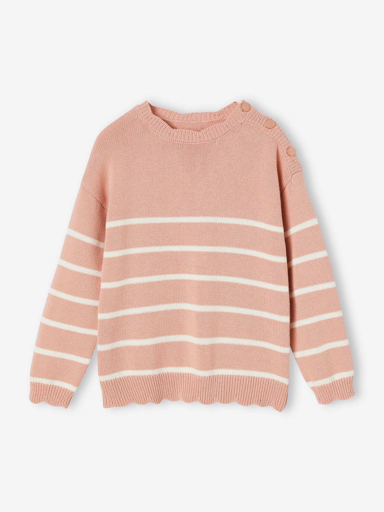 Suéter de marinheiro azul marinho para meninas