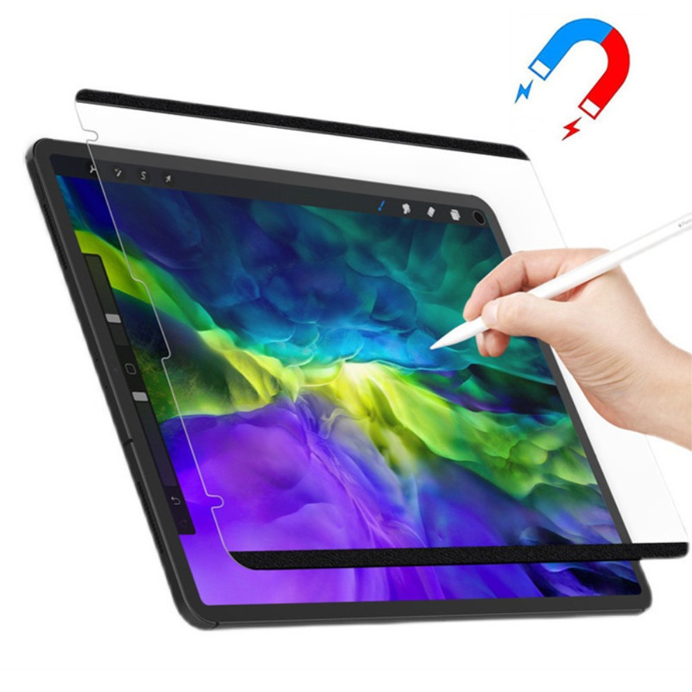 Samsung Galaxy Tab S10 FE / Tab S9 FE / Tab S9 / Tab S8 / Tab S7 Papier-Textur Paper-Feel Vollbild Display Schutzfolie mit Magnethaftung