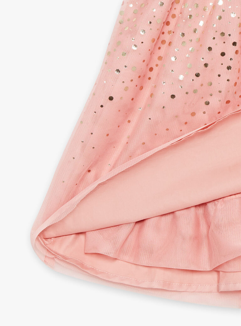 Robe rose à paillettes