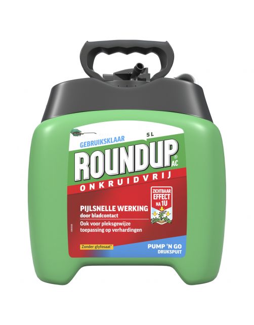 Round-Up Natural Gebruiksklaar - Zonder Glyfosaat - Pump 'N Go Drukspuit - Onkruidbestrijding - 5 l