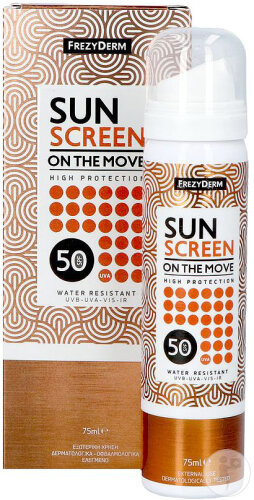 Frezyderm Sun Screen On The Move Brume IP50 Spray Flacon 75ml