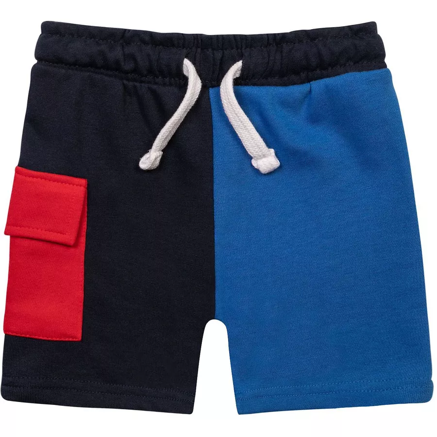 MINOTI Sweatshirt und Shorts im Set BlauSchwarz