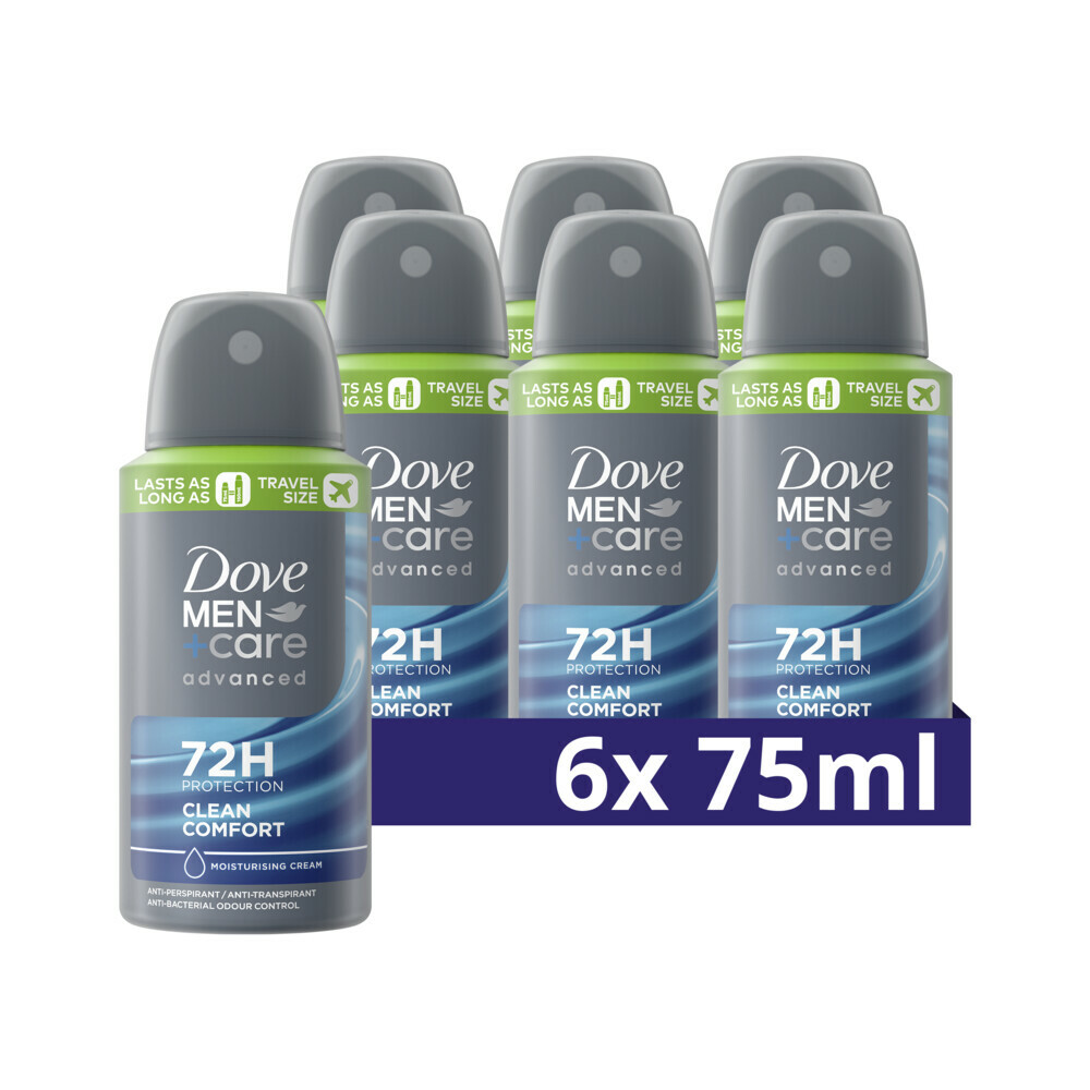 6x Dove Deodorant Men+ Care Clean Comfort75 ml