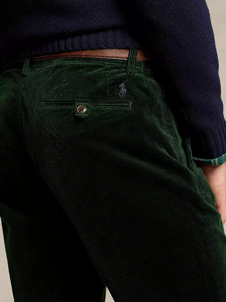 POLO RALPH LAUREN Cordhose Slim Fit grün