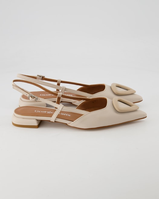 George Watts 7104 Slingpumps in Beige