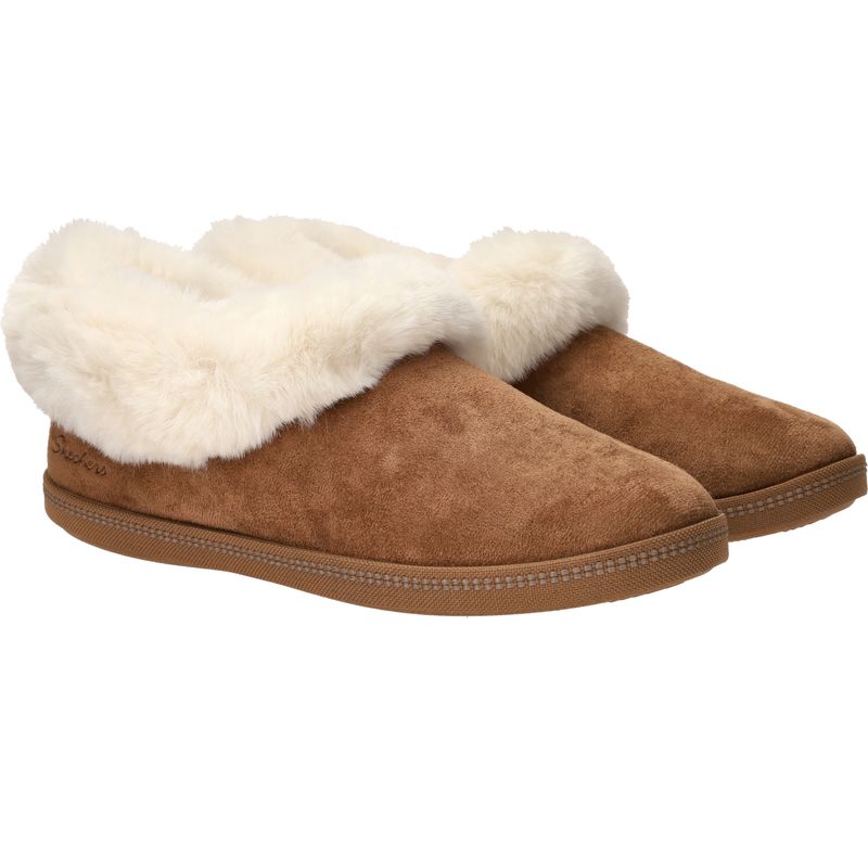 Skechers Cozy Campfire Winter Nights Pantoffels Cognac Dames