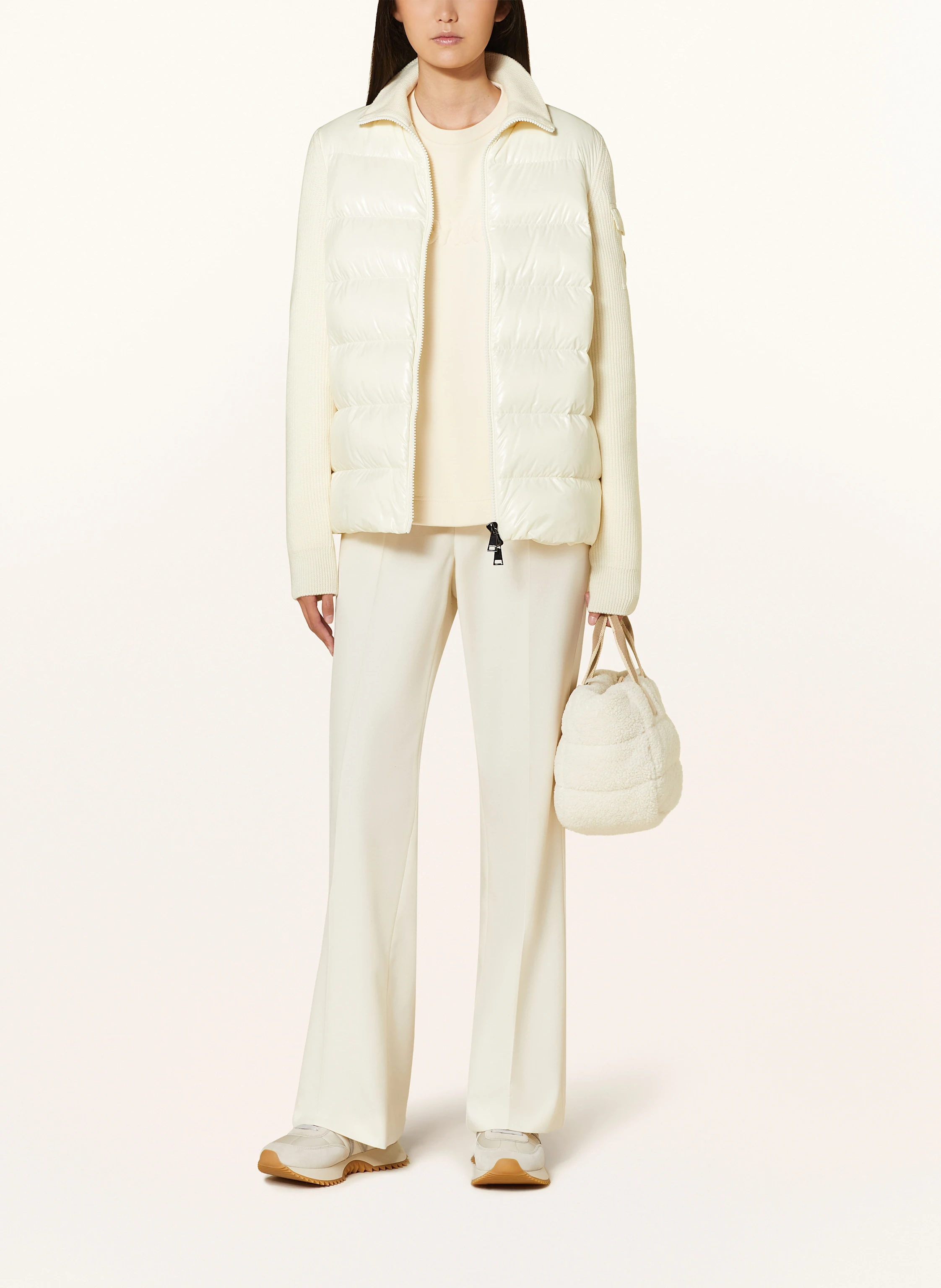 MONCLER Strickjacke im Materialmix