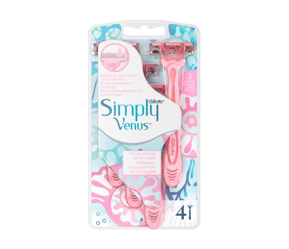 Gillette Simply Venus 3 Einwegrasierer 4 Stück