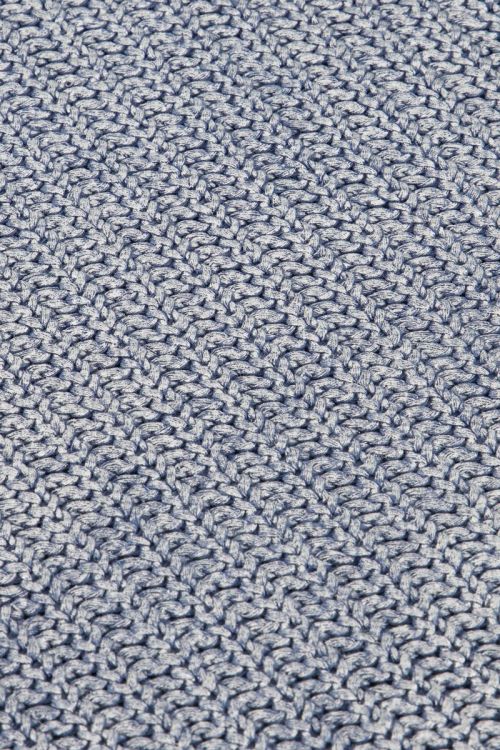 Blauwe metallic trui