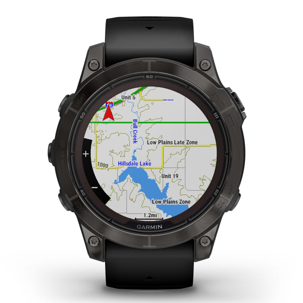 Montre cardio GPS GARMIN FENIX 7 PRO SAPPHIRE SOLAR SAPPHIRE SOLAR/CARBON GREY DLC/TITANE BLACK