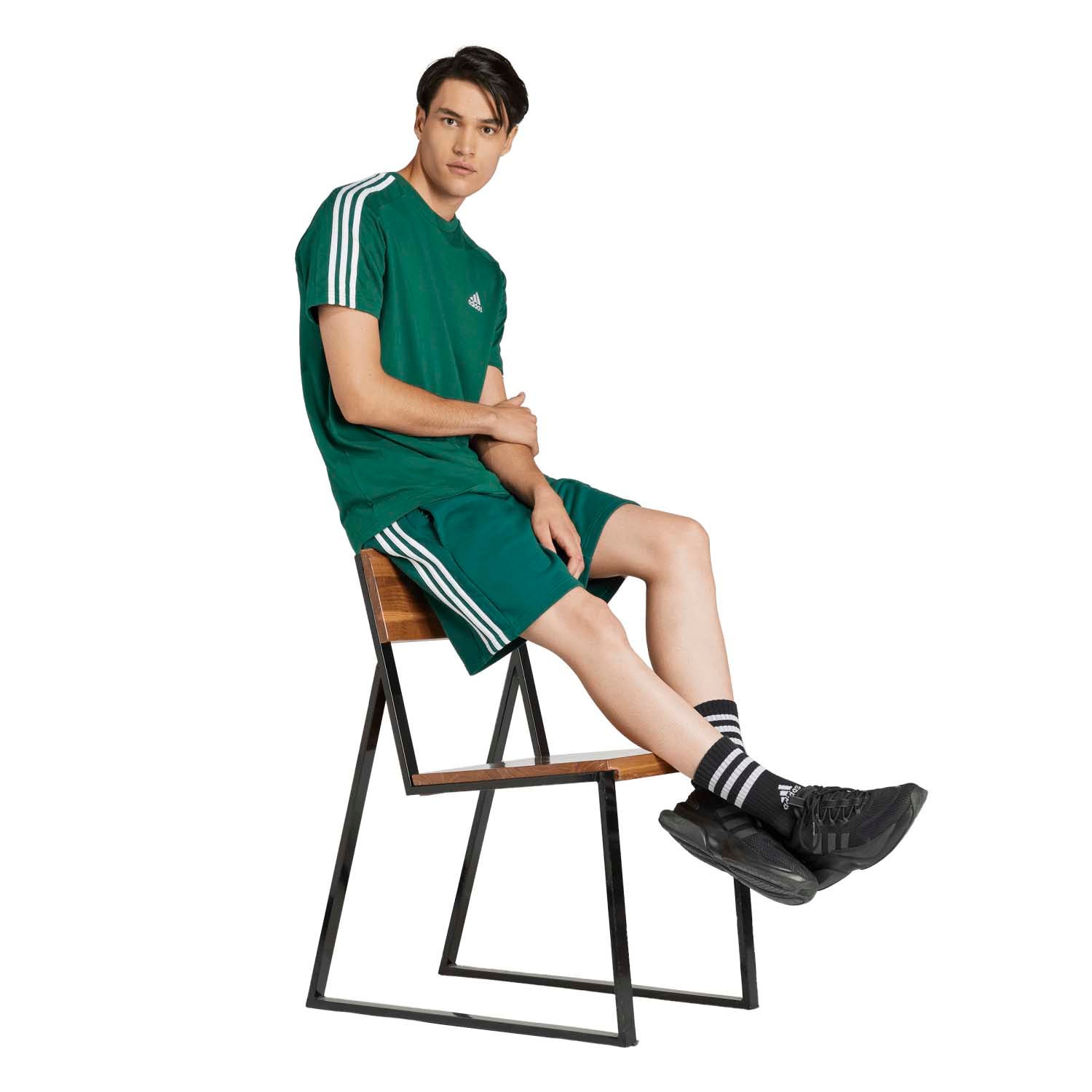 adidas  Essentials Single Jersey 3-Stripes T-shirt
