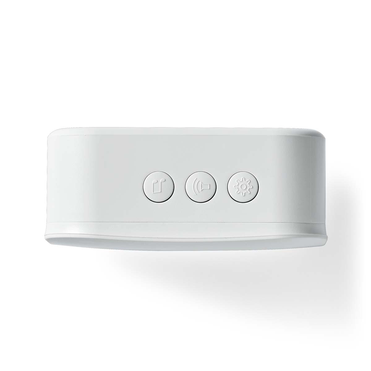 Nedis SmartLife-Klokke | 433 MHz | Tilbehør til: WIFICDP10GY / WIFICDP30WT / WIFICDP40CWT | Batteri drevet / USB-Strøm | 4 Lyder | 4.5 V DC / 5 V DC | Justerbar volum | Hvit