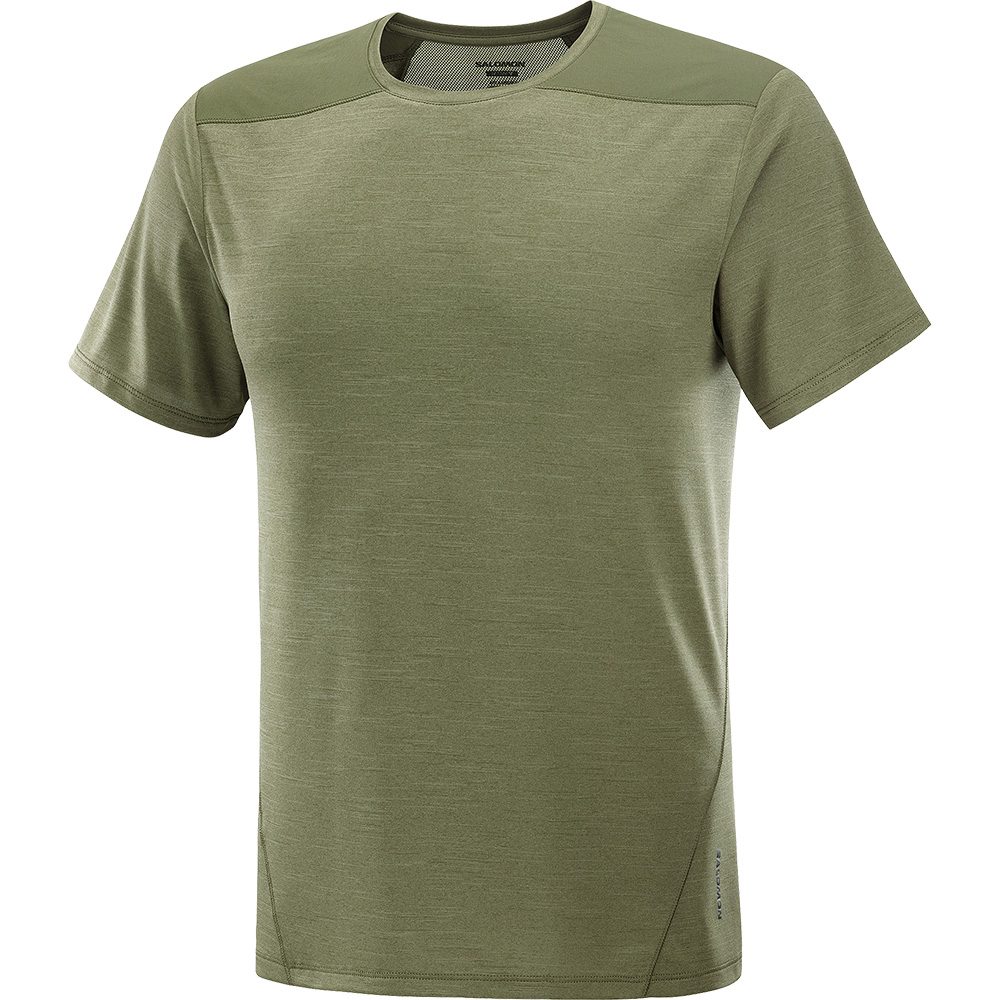 Salomon Outline T-Shirt Herren grape leaf