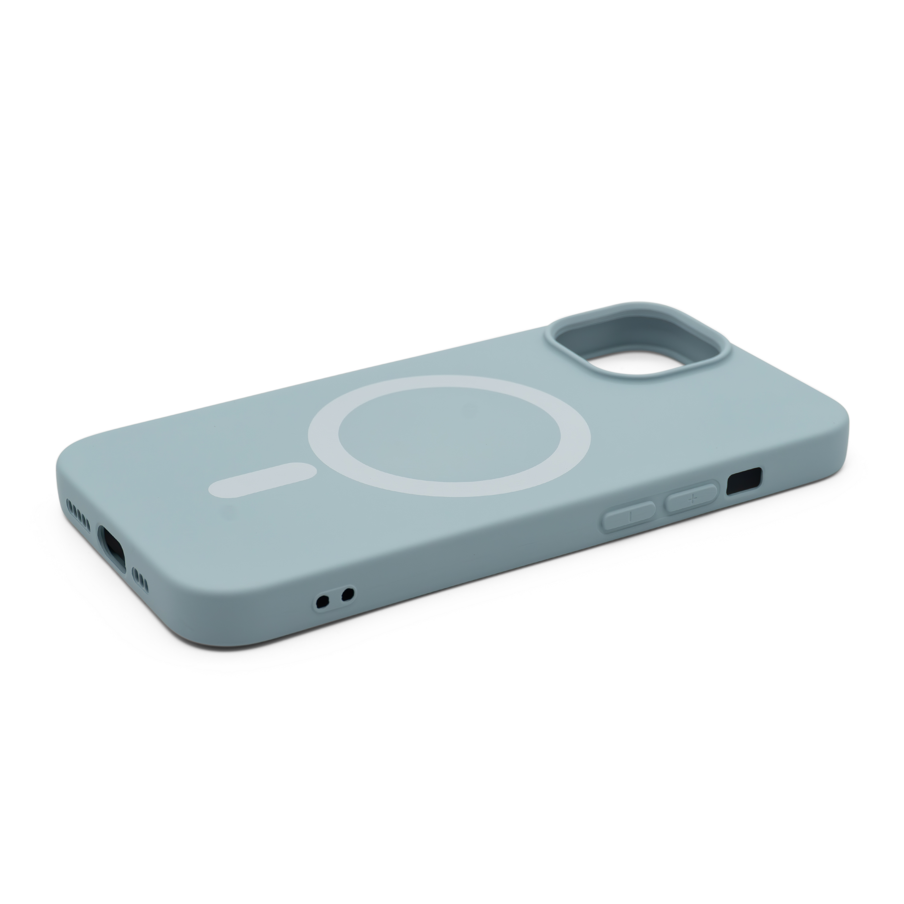 iPhone 14 Pro MagSafe Silikon Case Hülle - Hellblau