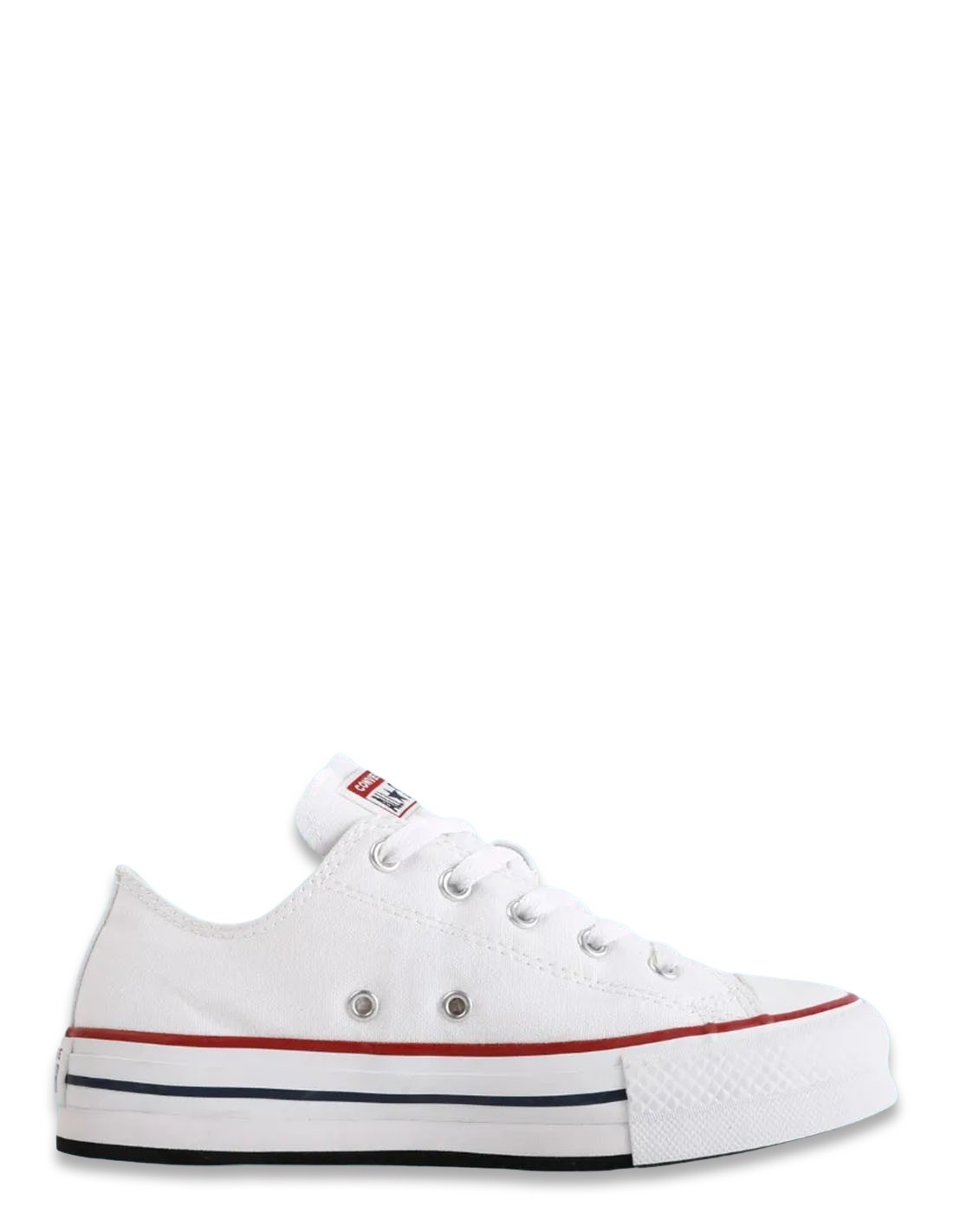 converse sneakers compensées basses femme eva lift ox blanc