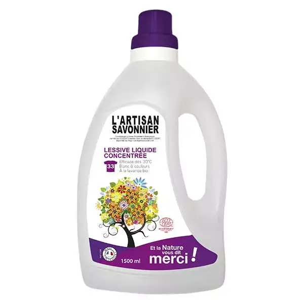 Detergente líquido concentrado para roupas L'Artisan Savonnier 1500ml