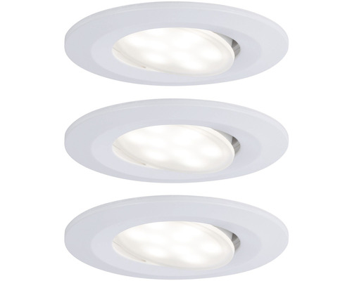 LED inbouwspot basisset IP65 3x5W 3x400 lm 3000-6500 K Ø 9/6,8 cm wit Kleurtemperatuur regelbaar via wandschakelaar 230V