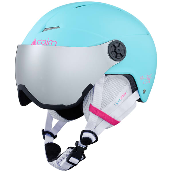 Casque de ski CAIRN ANDROID VISOR J TURQUOISE NEON PINK