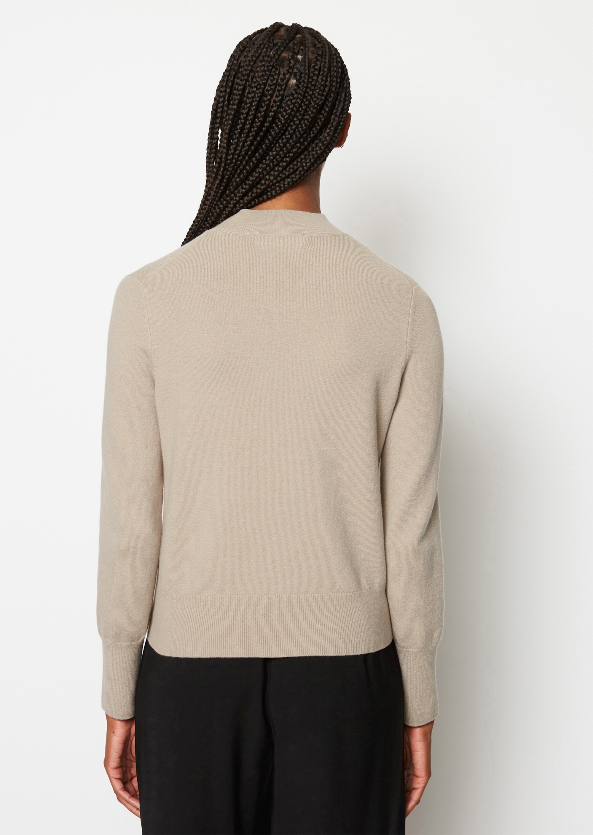 Softer Strickpullover aus Cotton Wool Stretch