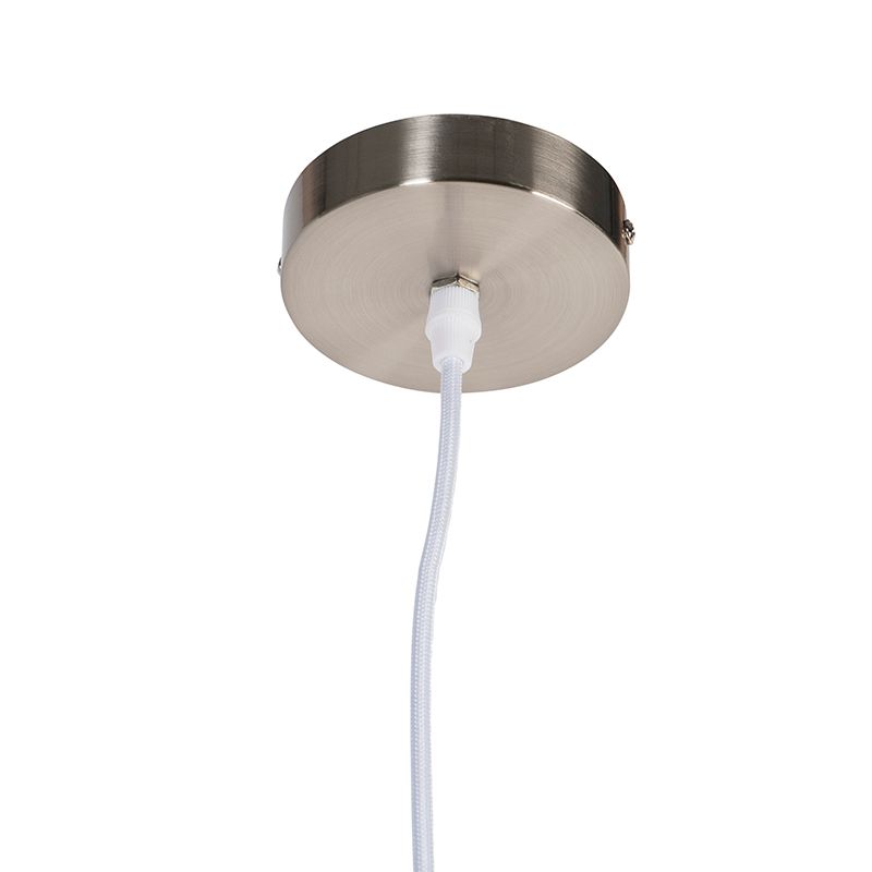 Landelijke hanglamp wit bol 45cm - Corda