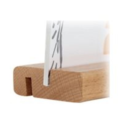 Promocome - Socle double rainure A5 - finition bois clair
