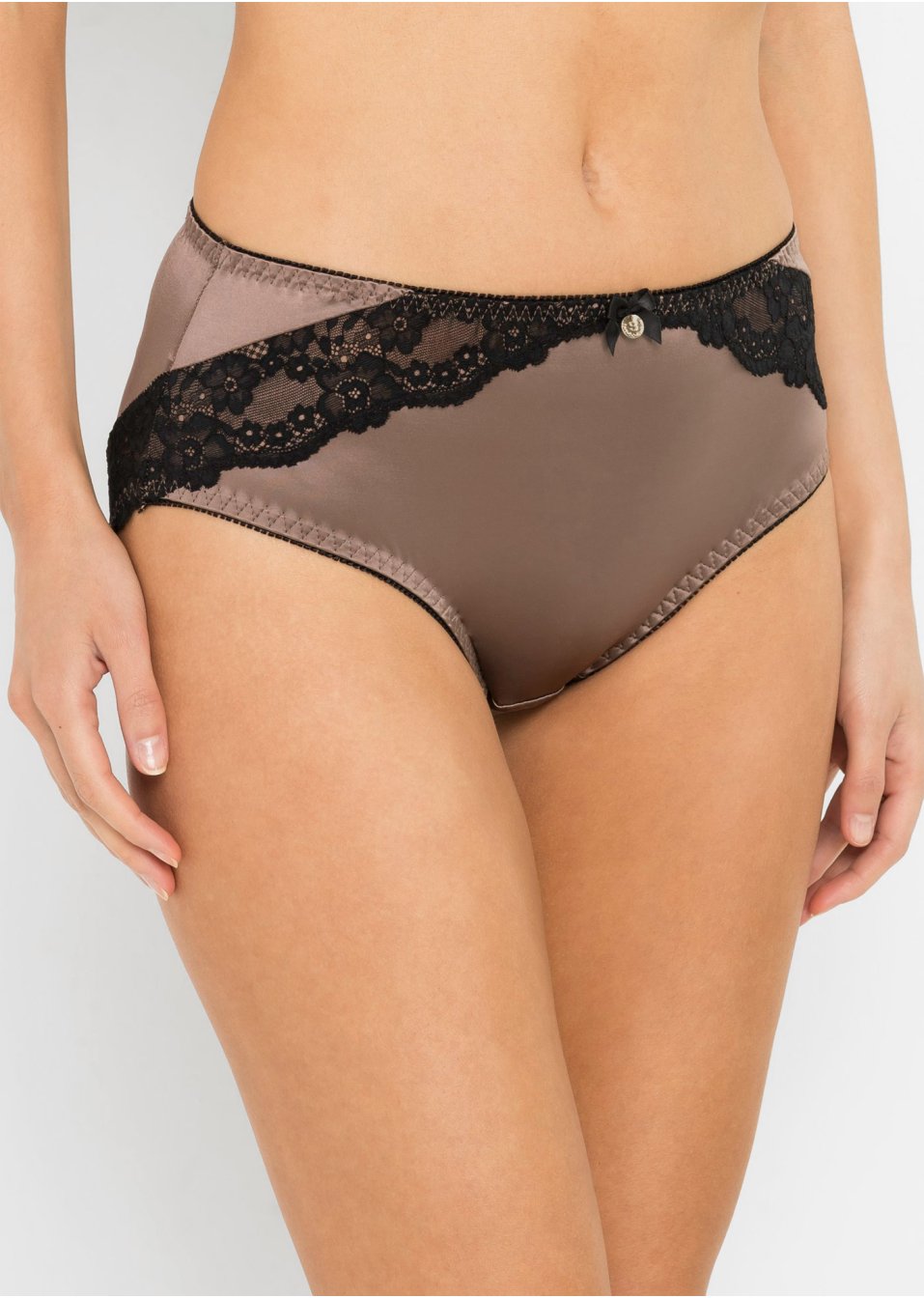 Maxi slip avec matière brillante