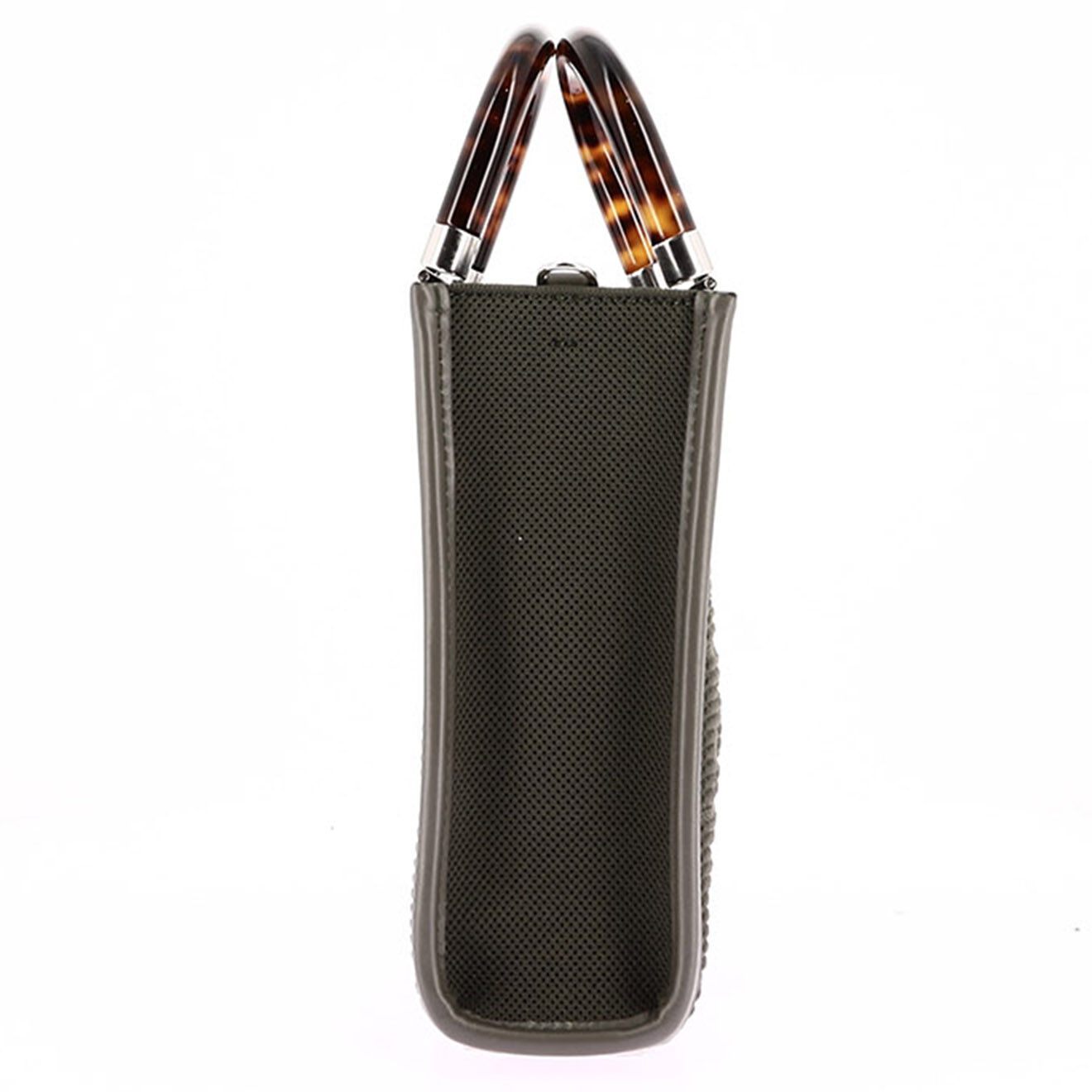Fendi Sac bandoulière Mini Cabas Sunshine en Toile kaki - Neuf avec étiquette - L.13 cm