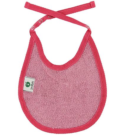 Småfolk Lätzchen - Rosa m. Äpfel